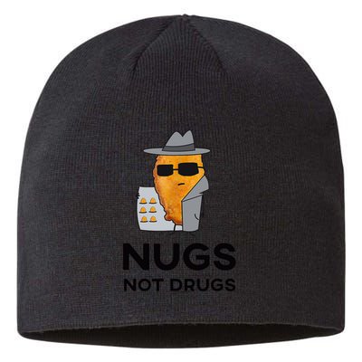 Funny Chicken Nuggets Nugs Not Drugs Sustainable Beanie