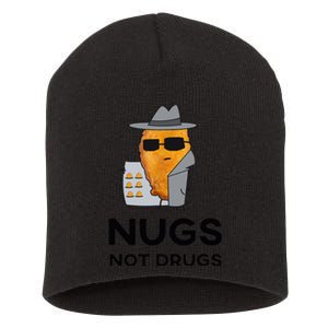 Funny Chicken Nuggets Nugs Not Drugs Short Acrylic Beanie