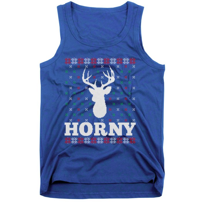 Funny Christmas Naughty Horny Ugly Christmas Gift Tank Top