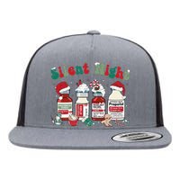 Funny Christmas Nurse Medical Christmas Icu Nicu Rn Er Nurse Flat Bill Trucker Hat