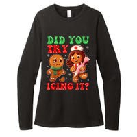 Funny Christmas Nurse Did You Try Icing It Gingerbread Man Womens CVC Long Sleeve Shirt