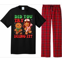 Funny Christmas Nurse Did You Try Icing It Gingerbread Man Pajama Set