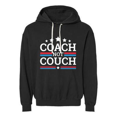 Funny Coach Not Couch 2024 Garment-Dyed Fleece Hoodie