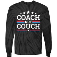 Funny Coach Not Couch 2024 Tie-Dye Long Sleeve Shirt