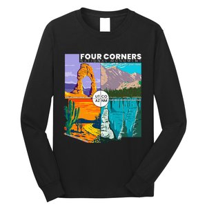 Four Corners National Monument With National Parks Long Sleeve Shirt