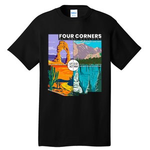 Four Corners National Monument With National Parks Tall T-Shirt