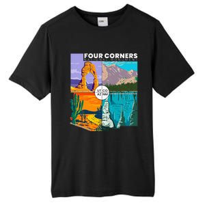 Four Corners National Monument With National Parks Tall Fusion ChromaSoft Performance T-Shirt