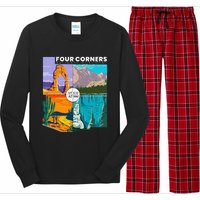 Four Corners National Monument With National Parks Long Sleeve Pajama Set