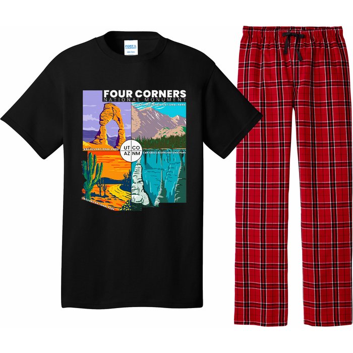 Four Corners National Monument With National Parks Pajama Set