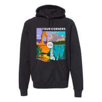 Four Corners National Monument With National Parks Premium Hoodie