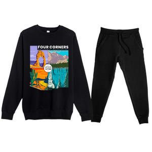 Four Corners National Monument With National Parks Premium Crewneck Sweatsuit Set