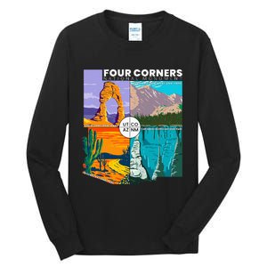 Four Corners National Monument With National Parks Tall Long Sleeve T-Shirt