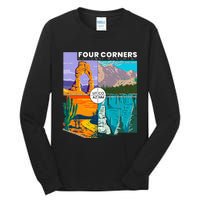 Four Corners National Monument With National Parks Tall Long Sleeve T-Shirt