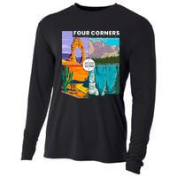 Four Corners National Monument With National Parks Cooling Performance Long Sleeve Crew