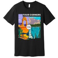 Four Corners National Monument With National Parks Premium T-Shirt