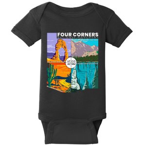 Four Corners National Monument With National Parks Baby Bodysuit