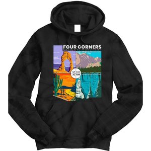 Four Corners National Monument With National Parks Tie Dye Hoodie