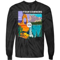 Four Corners National Monument With National Parks Tie-Dye Long Sleeve Shirt