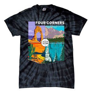 Four Corners National Monument With National Parks Tie-Dye T-Shirt