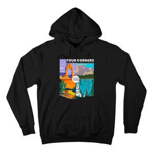 Four Corners National Monument With National Parks Tall Hoodie