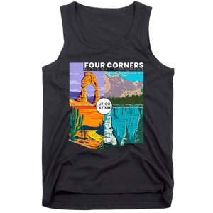 Four Corners National Monument With National Parks Tank Top