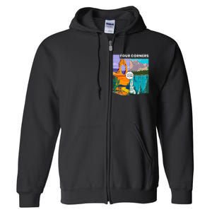 Four Corners National Monument With National Parks Full Zip Hoodie