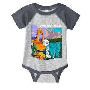 Four Corners National Monument With National Parks Infant Baby Jersey Bodysuit