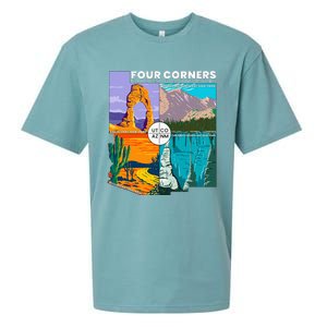 Four Corners National Monument With National Parks Sueded Cloud Jersey T-Shirt