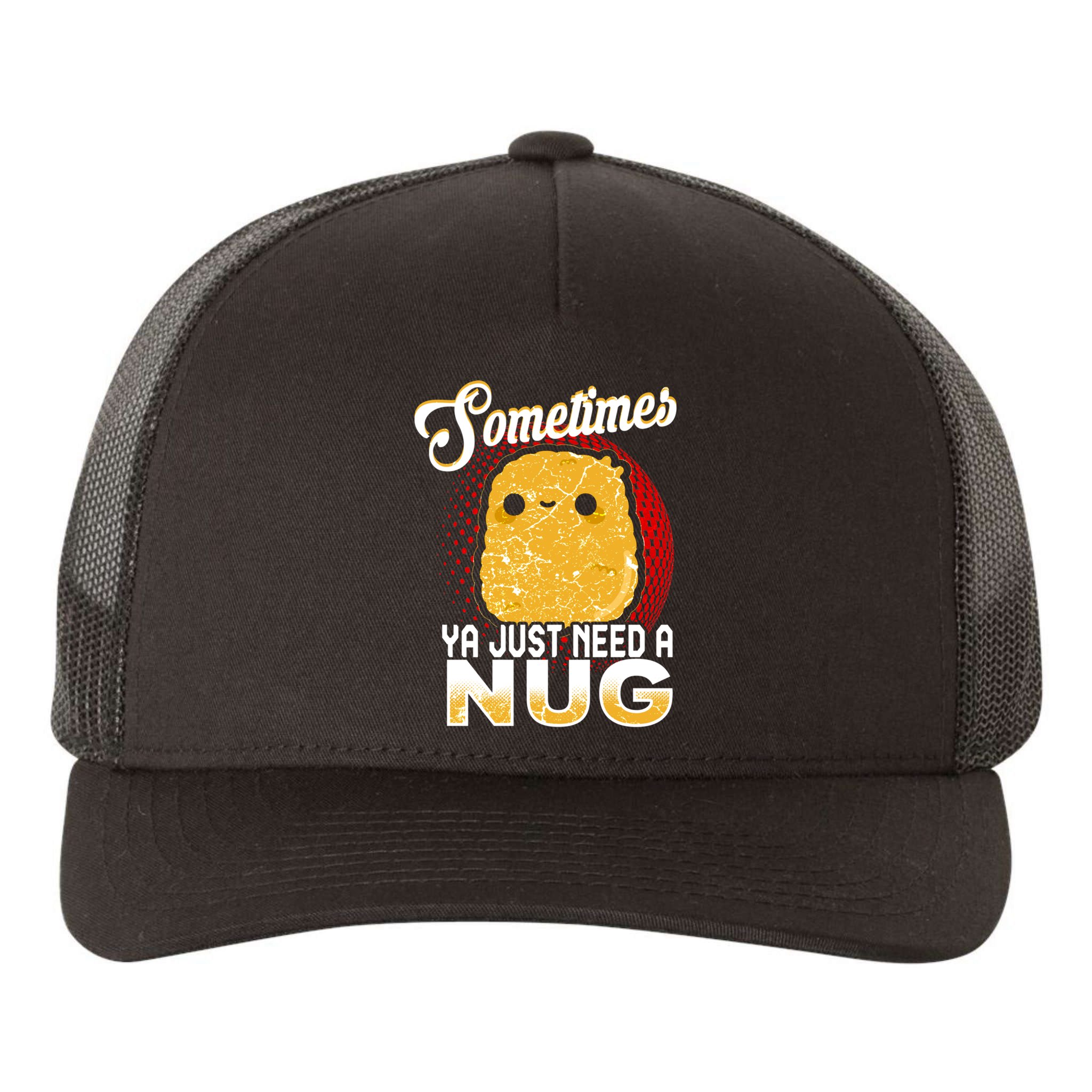 Funny Chicken Nugget Fast Food Cool Gift Yupoong Adult 5-Panel Trucker Hat