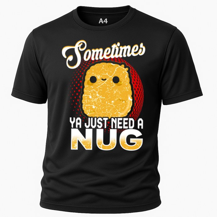 Funny Chicken Nugget Fast Food Cool Gift Cooling Performance Crew T-Shirt