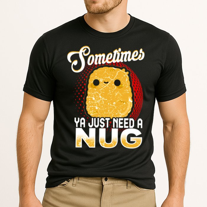 Funny Chicken Nugget Fast Food Cool Gift Cooling Performance Crew T-Shirt