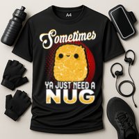 Funny Chicken Nugget Fast Food Cool Gift Cooling Performance Crew T-Shirt