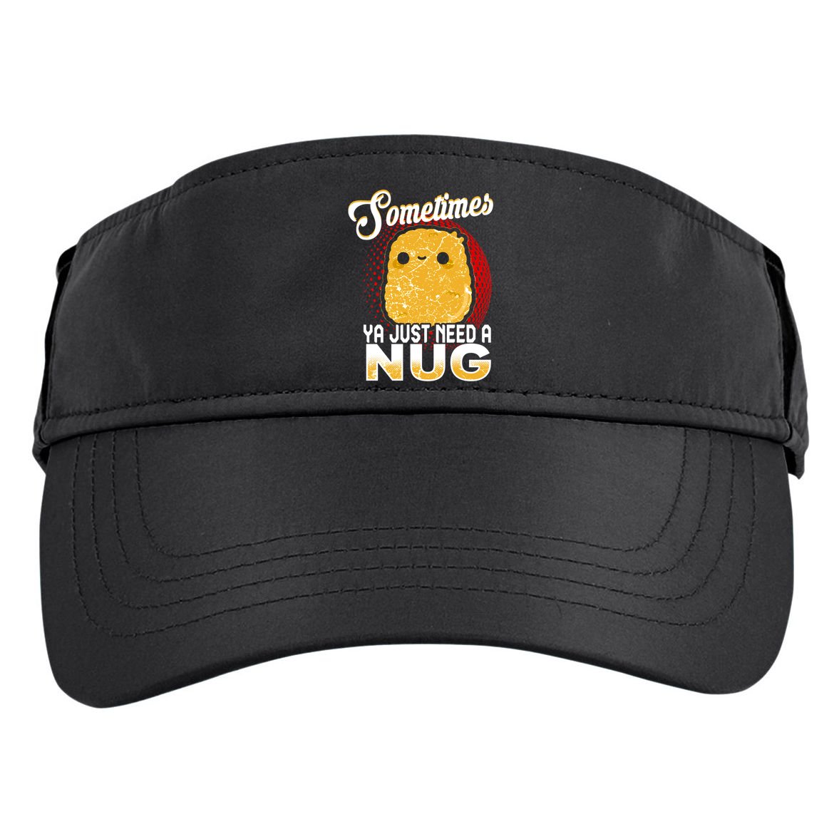 Funny Chicken Nugget Fast Food Cool Gift Adult Drive Performance Visor