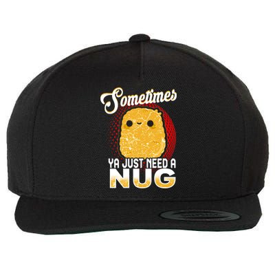 Funny Chicken Nugget Fast Food Cool Gift Wool Snapback Cap