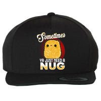 Funny Chicken Nugget Fast Food Cool Gift Wool Snapback Cap