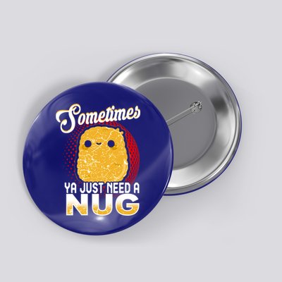 Funny Chicken Nugget Fast Food Cool Gift Button