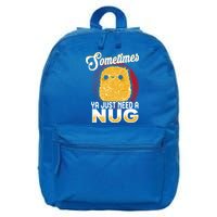 Funny Chicken Nugget Fast Food Cool Gift 16 in Basic Backpack
