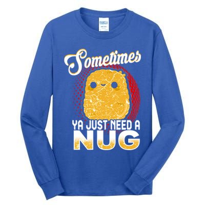 Funny Chicken Nugget Fast Food Cool Gift Tall Long Sleeve T-Shirt