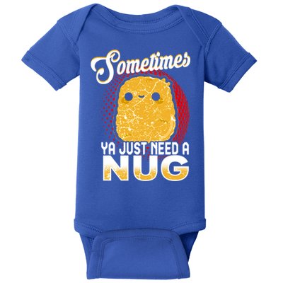 Funny Chicken Nugget Fast Food Cool Gift Baby Bodysuit