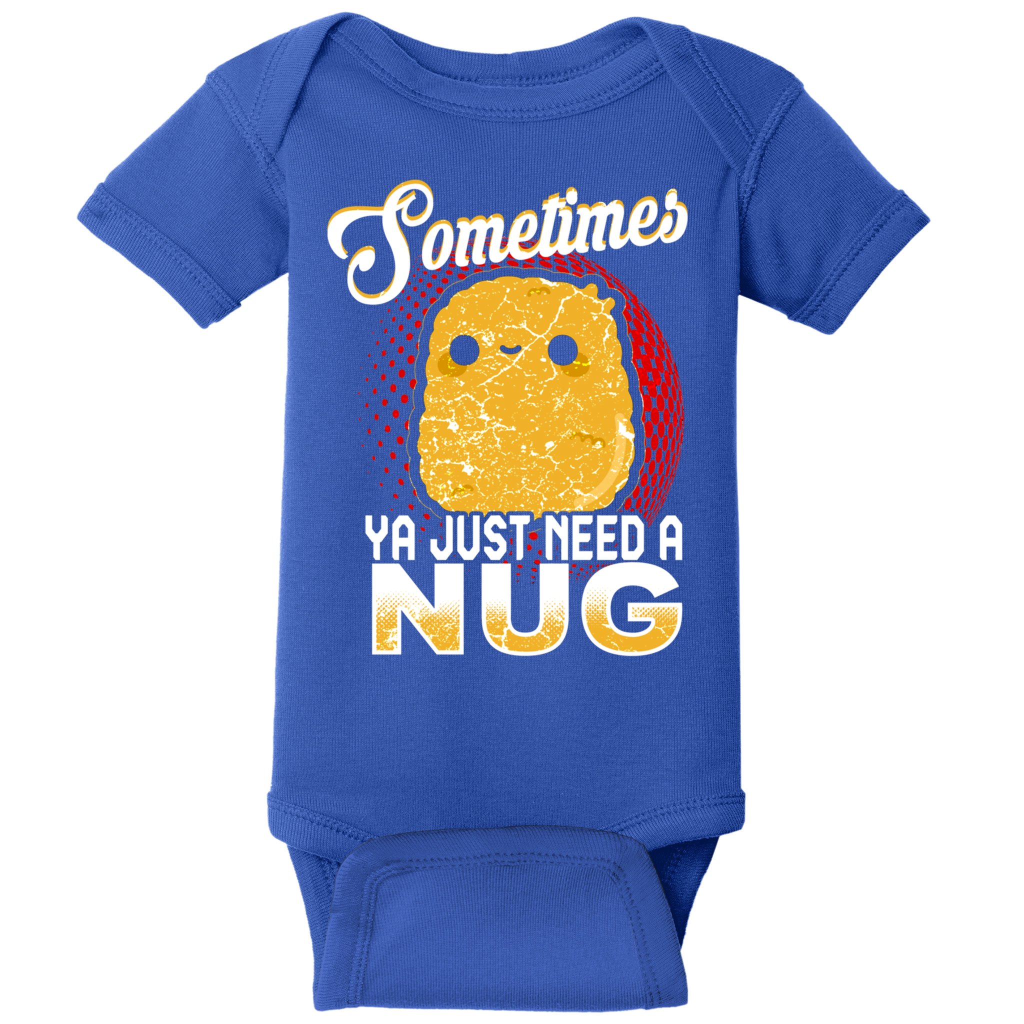 Funny Chicken Nugget Fast Food Cool Gift Baby Bodysuit
