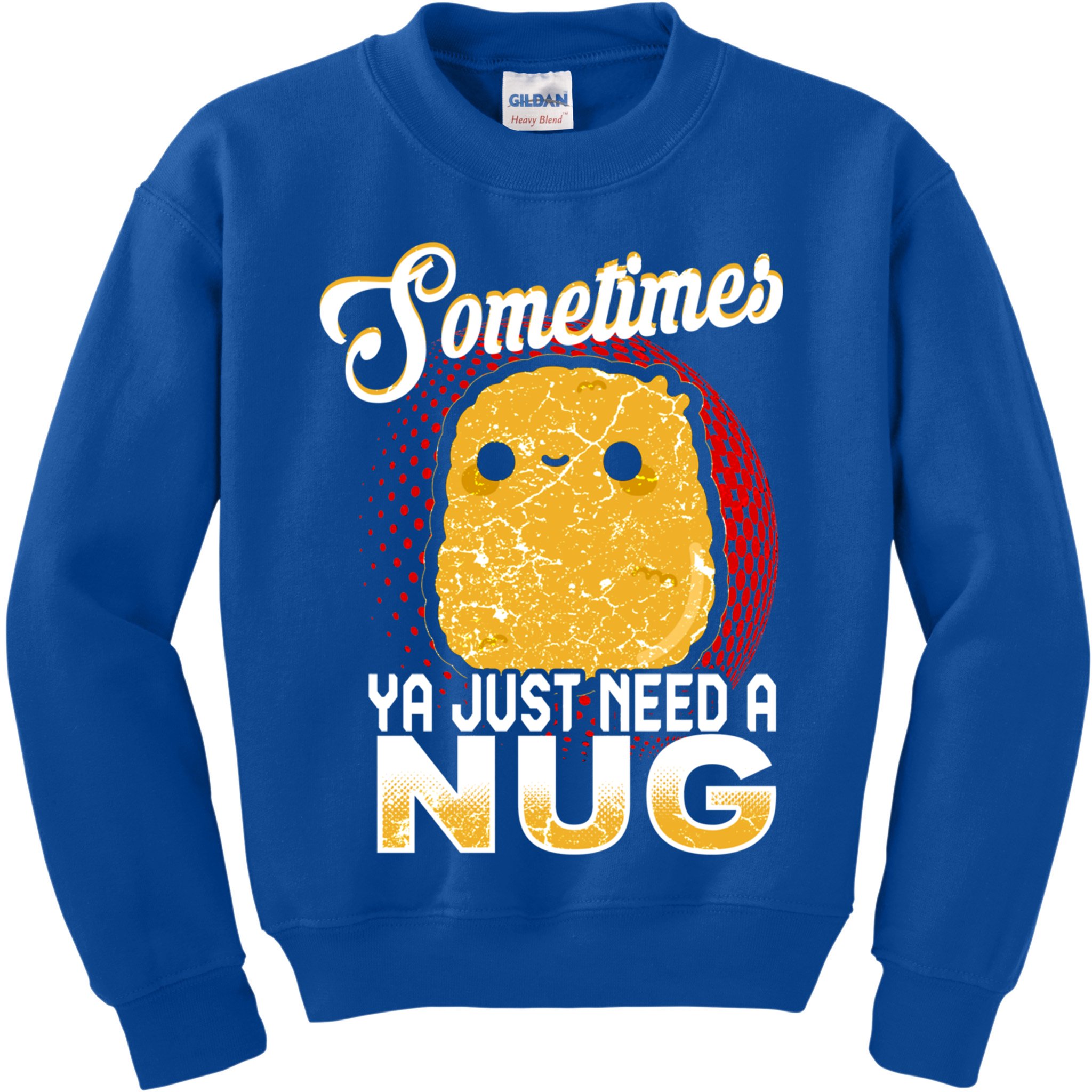 Funny Chicken Nugget Fast Food Cool Gift Kids Sweatshirt