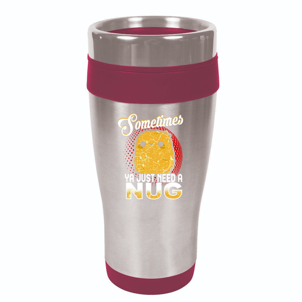 Funny Chicken Nugget Fast Food Cool Gift 16oz Travel Tumbler