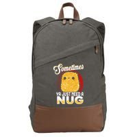Funny Chicken Nugget Fast Food Cool Gift Cotton Canvas Backpack