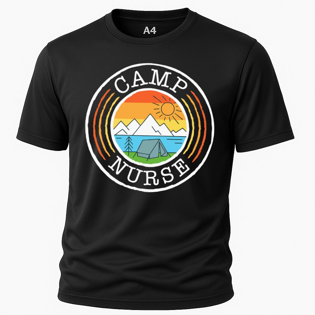 Funny Camp Nurses For Summer Camp Nurse Nursing Cooling Performance Crew T-Shirt