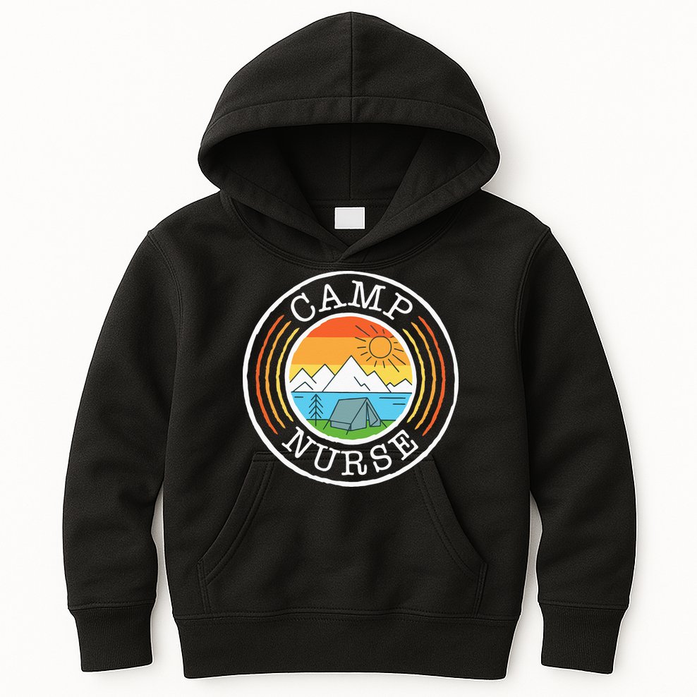 Funny Camp Nurses For Summer Camp Nurse Nursing Kids Hoodie