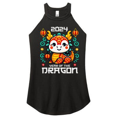 Funny Chinese New Year 2024 Year Of The Dragon 2024 Women’s Perfect Tri Rocker Tank