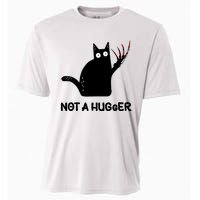 Funny Cat Not A Hugger Sarcastic Cat Saying Humor Joke Cooling Performance Crew T-Shirt