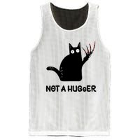 Funny Cat Not A Hugger Sarcastic Cat Saying Humor Joke Mesh Reversible Basketball Jersey Tank