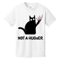 Funny Cat Not A Hugger Sarcastic Cat Saying Humor Joke Kids T-Shirt