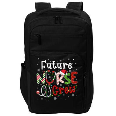 Future Christmas Nurse Crew Funny Nursing Christmas Pattern Gift Impact Tech Backpack